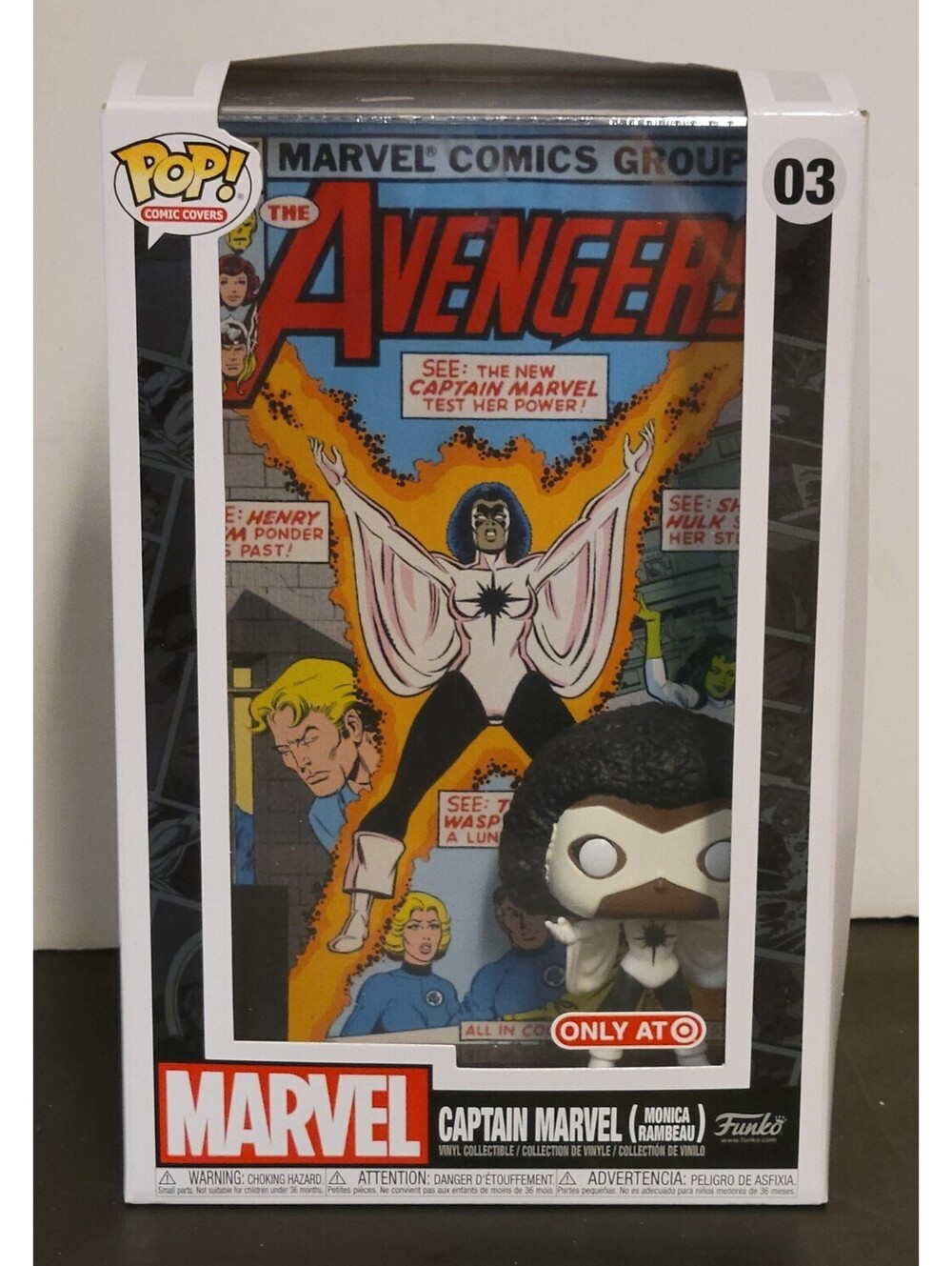 Funko POP! Marvel - Captain Marvel Avengers #03 Comic Cover New In Box (C)